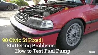 How to Test Fuel Pressure, Pump and Main Fuel Relay - Honda Civic CRX 88-91 EF