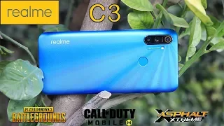 Realme C3 Gaming Test, Heating test & battery drain Test | Pubg Test, Call Of Duty, Asphalt xtreme