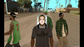 eminem разнёс  бит gta sa и стал сиджеем (мэшап gta sa +emenem )