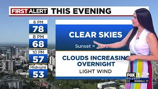 First Alert Tuesday evening FOX 12 weather forecast (4/23)