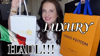 2 NEW BAGS! LUXURY HAUL FROM ITALY🇮🇹 LV, DIOR, YSL AND MORE....