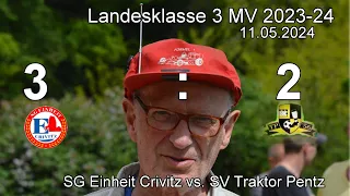 SG Einheit Crivitz vs.  SV Traktor Pentz LK 3 MV 2023 2024