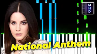 Lana Del Rey - National Anthem (Piano Tutorial Easy)