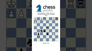 #chesspuzzle - Anatoly Karpov vs Mark Taimanov October Revolution 60, Leningrade 1977 #chessmaster