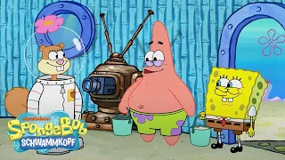 SpongeBob | Sandy experimentiert an SpongeBob & Patrick 🔬| SpongeBob Schwammkopf