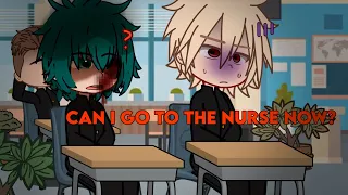 “Can I go to the nurse now?”// TW: blood, flashing lights // MHA // middle school