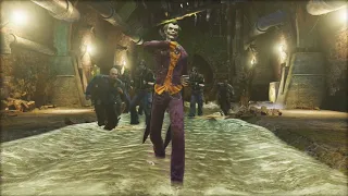 Joker just taking a stroll but Arkham guards won't leave him alone!