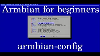 Armbian for beginners / armbian-config