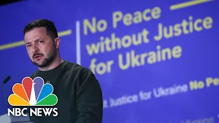 Putin will face a war crimes court, Zelenskyy tells the International Criminal Court