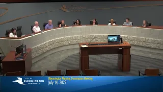 July 14, 2022 Bloomington Planning Commission Meeting