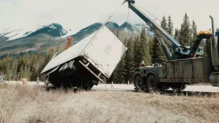 Semi Truck Accident Recovery in The Rocky Mountains. #jamiedavistowing #highwaythruhell