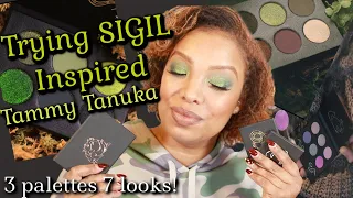 Trying Sigil Inspired Tammy Tanuka (3 palettes 7 looks!) #TammyTanuka