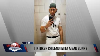 Willax Noticias Edición Mediodía - OCT 27 - 3/3 - TIKTOKER CHILENO IMITA A BAD BUNNY | Willax