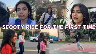 Scooty ride for the first time | Friends kai saath Basketball | Zainab Faisal | Sistrology