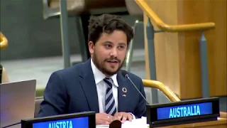 2019 Australian Youth Representative Address to the United Nations General Assembly