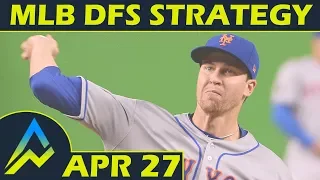 MLB DFS Strategy | Friday 4/27 | FanDuel & DraftKings | Awesemo.com