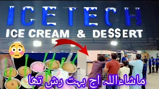 Gujranwala ice Tech ice cream bahut Rush laga hua hai 😱🥺🍦👈#all#food #streetfood #icecreamfood#