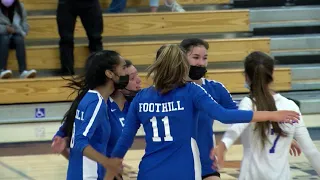 Foothill at Oak Ridge Girls Volleyball 11.12.21