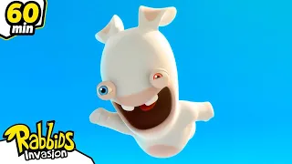 ¡Hacia el infinito y los Rabbids! | Rabbids La Invasión | Nueva compilación 1H | Cartoon para niños