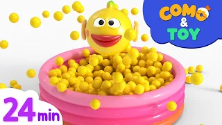 Como | Ball Pit Show + More Episode 24min | Learn colors and words | Como Kids TV