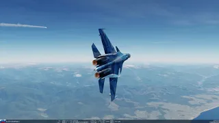 DCS SU-33/SU-27K FLANKER VS F-15C EAGLE BVR DRUNK RUSSIAN PILOT SUPER MANEUVERABILITY COBRA STUFF