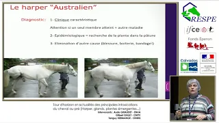 A. Diraudet, P. Tristz  - Rencontres du RESPE 2018 -  intoxications du cheval au pré