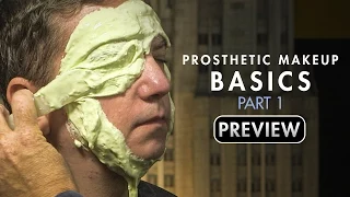 Prosthetic Makeup Basics - Gelatin Facial Appliances Part 1 - PREVIEW