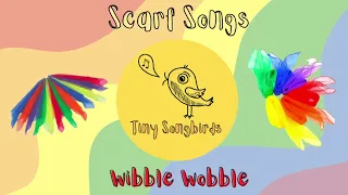 Blowing in the Wind | Wibble Wobble | Scarf Songs with Tiny Songbirds | Music for Babies & Toddlers