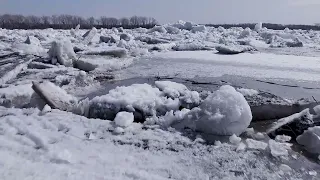 Река "Томь". Ледоход 2024.