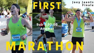 I Ran My First Marathon! Sub 3:30 Attempt. | Marathon Training Vlog The Final Episode.