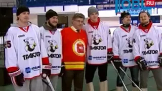 «Трактора» сыграл в хоккей в валенках с детьми из детдомов Челябинской области