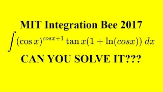 MIT Integration Bee 2017 #20