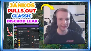Jankos With Classic Discord LEAK 👀