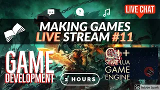 GAME DEVELOPMENT LIVE | Q&A, LUA/C++ Game Engine | PART 11 | 17/05/13