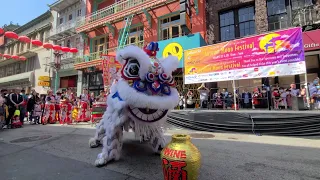 Leung's White Crane Drunken Lion Dance // Mid Autumn Festival 2022 San Francisco