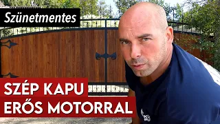 Szép kapu, erős motorral - Ilyet még nem szereltünk fel - Szinte áram sem kell hozzá