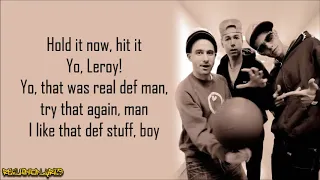 Beastie Boys - Hold It Now, Hit It (Lyrics)