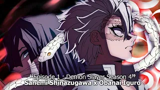 EPISODE 1DEMON SLAYER SEASON 4 : BATTLE SANEMI VS OBANAI DAN TATO PEMBURU IBLIS PARA PILAR