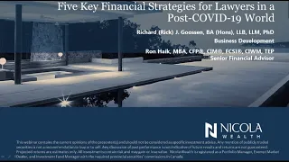 Five Key Financial Strategies for Lawyers in a Post-COVID-19 World
