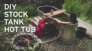 DIY Stock Tank Hot Tub