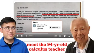 Meet the 94-year-old calculus teacher! @ycmathematicsphysicsandche5659