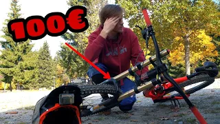 Ich teste die Billigste Downhill Gabel im Bikepark!