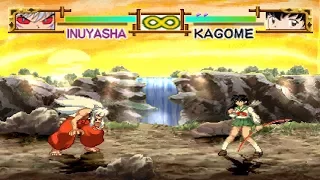 Inuyasha: A Feudal Fairy Tale [PS1] - Demon Inuyasha in story mode