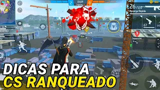 TRUQUES E DICAS PARA CS RANQUEADO!! COMO PEGAR MESTRE NO FREE FIRE!!