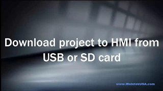 How to Download & Upload Projects with USB / SD Cards Weintek EasyBuilder Pro