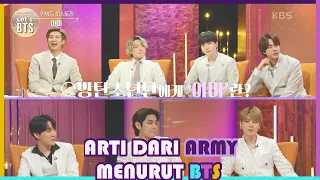 Arti Dari ARMY Menurut BTS! |Let's BTS!|SUB INDOl 210329 Siaran KBS WORLD TV|