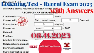 IELTS Listening Actual Test 2023 with Answers | 08.11.2023