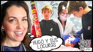 Hugo le pone APARATO a DANIELA, cena con GUANTES de DENTISTA y compra UN METRO de Pringles