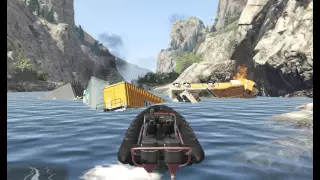 Прыжок на мотоцикле на поезд GTA V на PC [Grand Theft Auto V] ГТА 5 – Под откос GTA 5 на ПК