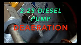 Land Rover 2.25 DIESEL pump deaeration #2